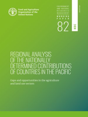cover image of Regional Analysis of the Nationally Determined Contributions in the Pacific